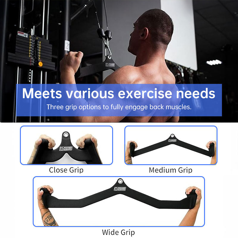 Tricep Rope Attachment with Ergonomic Grip - Detachable Handle for Cable Machine, Pulley System, Home & Gym Use