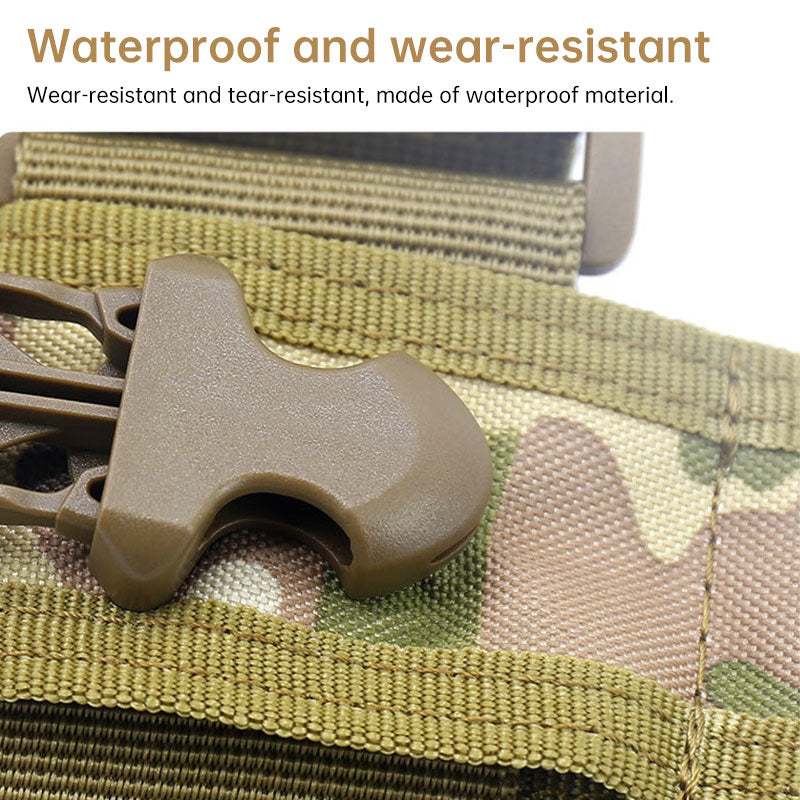 Tactical Radio Pouch with Utility Pocket - MOLLE-Compatible Waist Pack for Walkie Talkie, Hunting & Airsoft Accessories