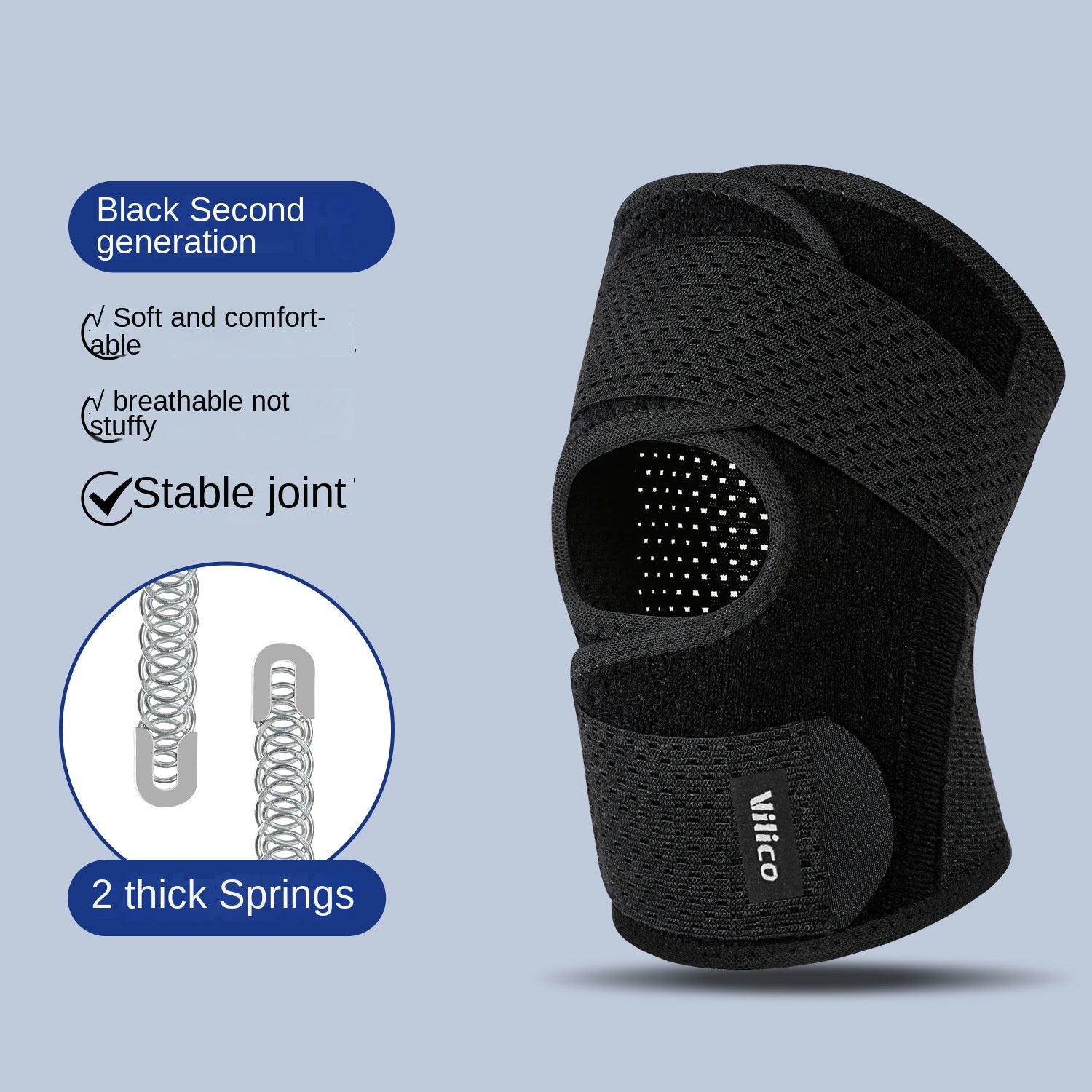 Generation Meniscus Knee Support for Sports Joint Protection, Patella Band, Breathable and Lightweight