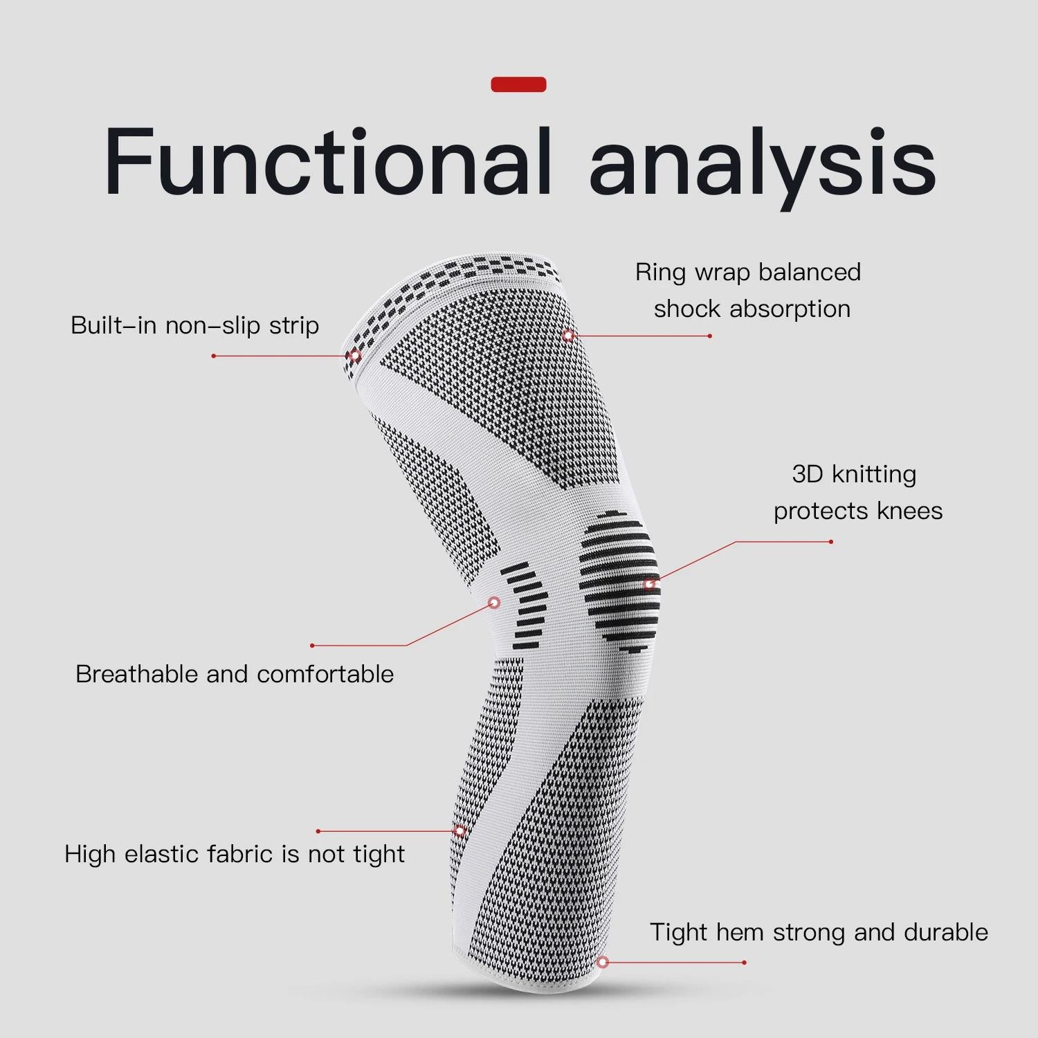 Knee protector for men's knee sports single piece