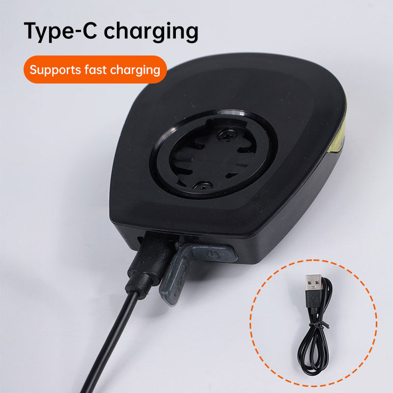 Rechargeable Bike Light - 6 Mode LED Headlight with Computer Mount, IPX6 Waterproof for Day & Night Cycling