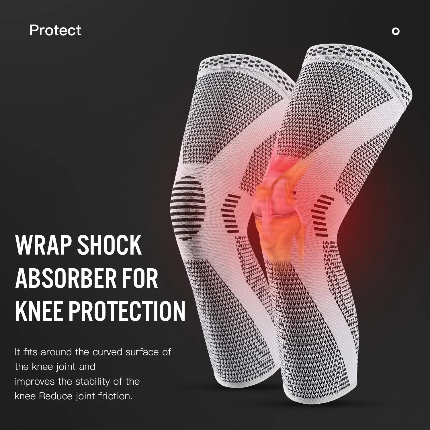 Knee protector for men's knee sports single piece
